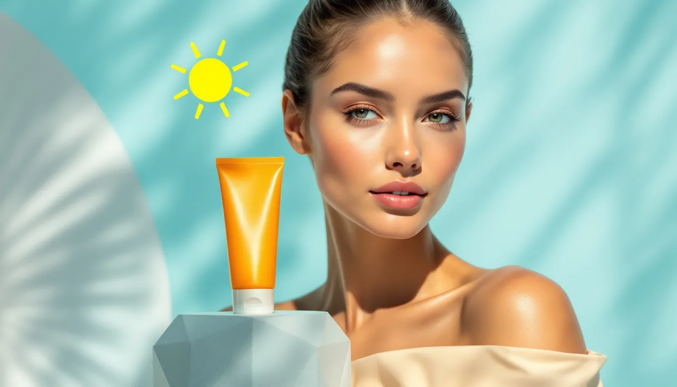 Imagem ilustrativa sobre a importância do protetor solar facial na proteção contra raios solares.